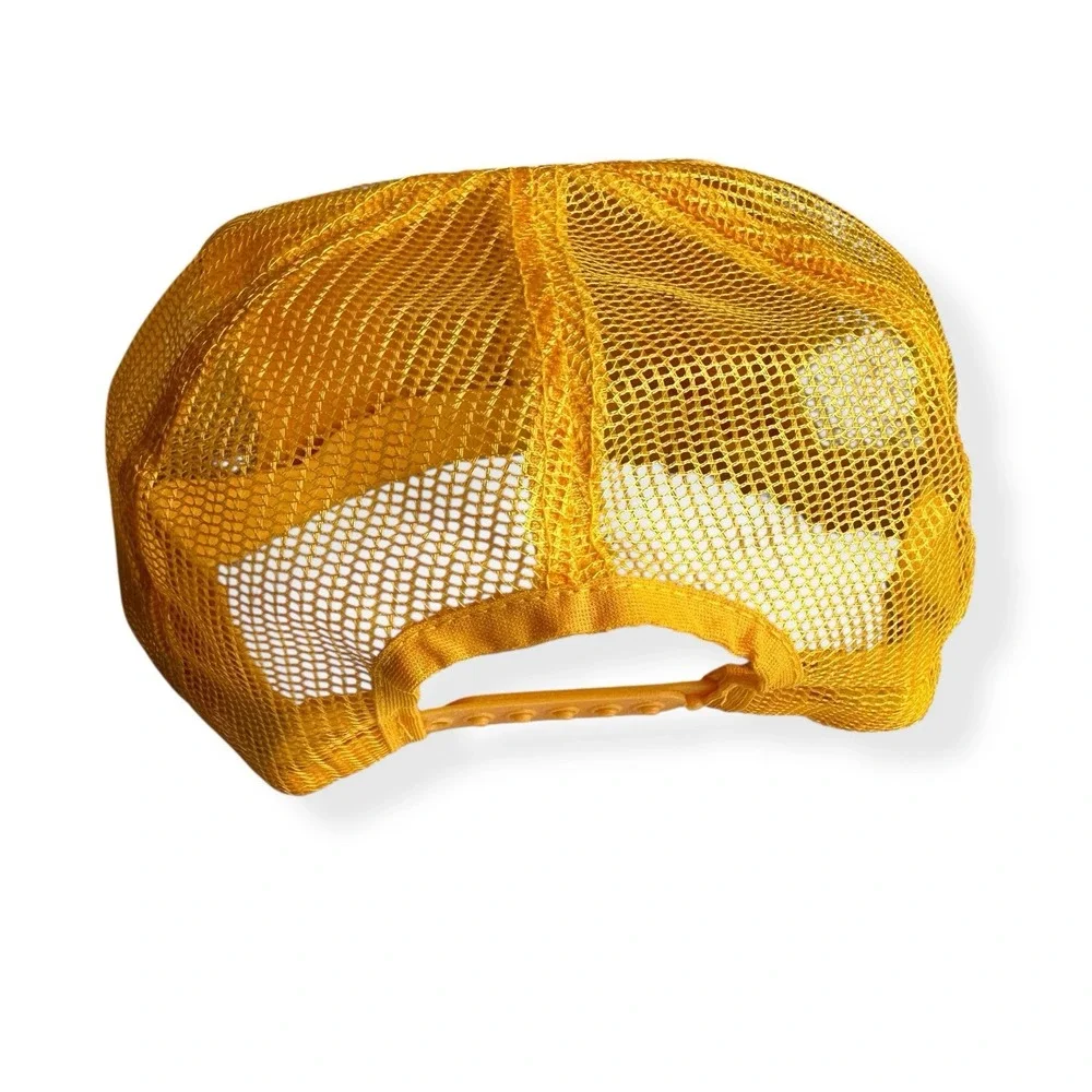 Vintage‎ Sure Plus Truck Mirrors Hat Gold Leaf Mesh Snapback Trucker Cap 80s